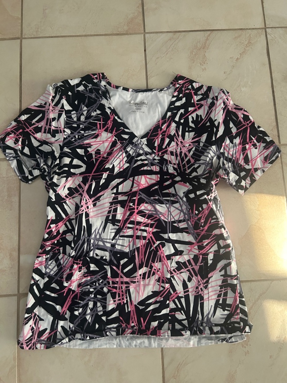 Landau Scrub Top V Neck